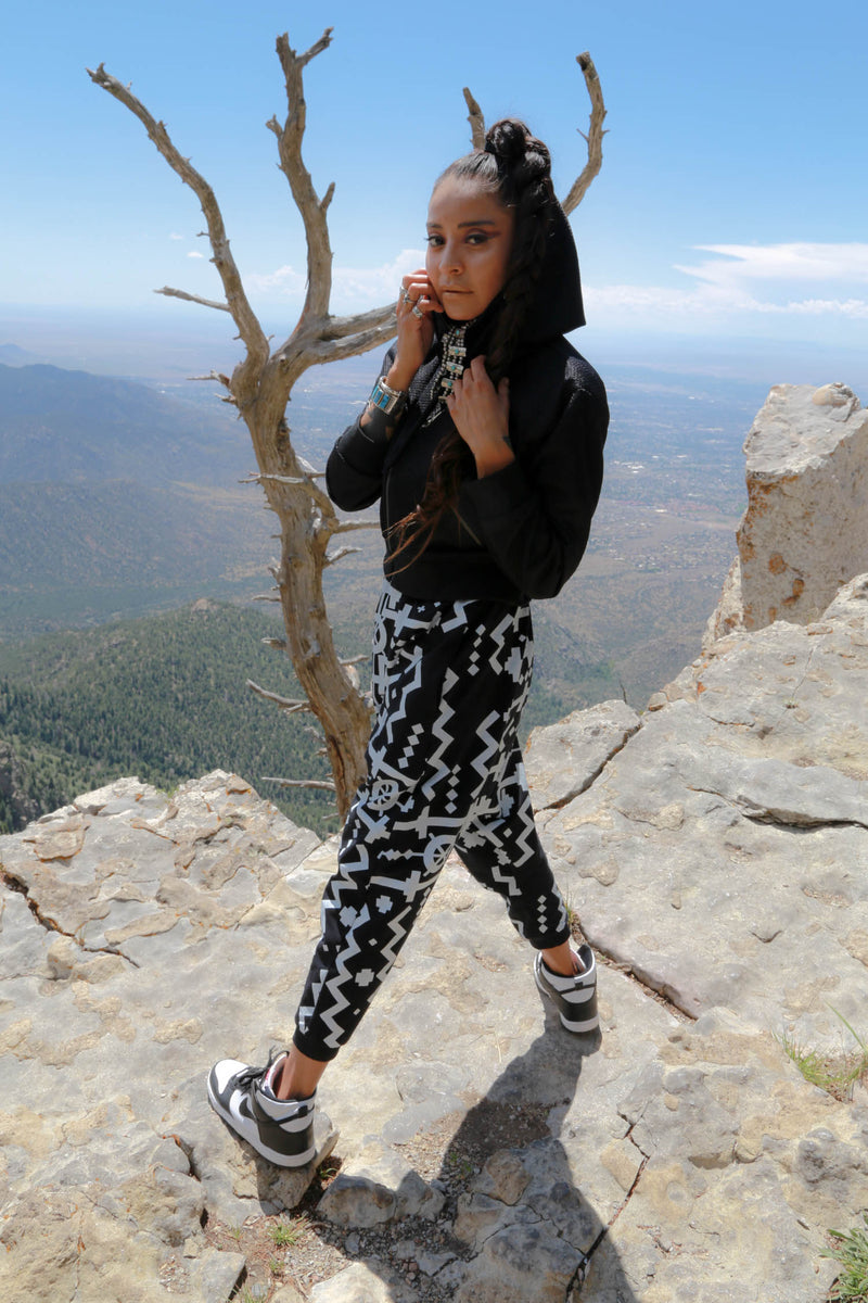 Heart Beats Per Minute Embroidered Crop Hoodie